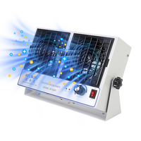 Neuer Desktop-Doppelkopf-DC-Ionisierungsventilator, Antistatischer Gebläseventilator zur Statikneutralisierung für die Elektronikindustrie, 7500V ST102D