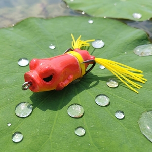 Boîte de 20 leurres grenouille pour herbe haute, hameçons aiguisés chimiquement, élastomère durable, attire le bar - Product Image 1