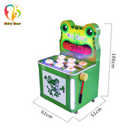 Machine de jeu bon marché pour enfants machine de jeu taupe Whacker Crazy Fight Frog pour enfants machine de jeu d'arcade intérieure à pièces