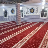 Tapis de prière musulman personnalisé imprimé avec motifs de nationalité, tapis de pèlerinage de Turquie, tapis de prière à poils coupés pour la maison, mosquée, luxe islamique moderne