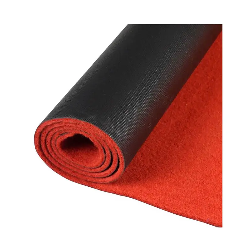 Tappeto rosso della pista della decorazione del corridore del tappeto tappeto rosso di nozze per la festa dell'interno o all'aperto di evento con il supporto di gomma antiscivolo