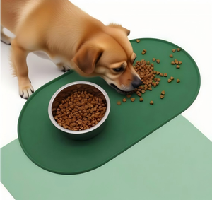 Diskon besar alas makan hewan peliharaan nampan makanan anjing kucing tahan air tatakan makanan antiselip mudah dibersihkan cepat kering perlengkapan hewan peliharaan tahan lama - Product Image 6