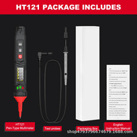 Habotest HT122/HT121 pena cerdas Digital, Multimeter presisi tinggi antibakar sepenuhnya identifikasi otomatis