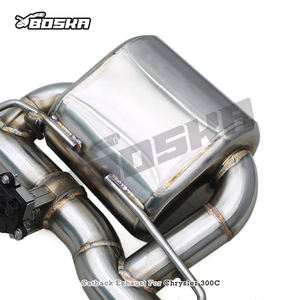 Tuyaux d'échappement en acier inoxydable pour Chrysler 300C V8 5.7L 2005-2010, silencieux arrière, système d'échappement Boska Valvetronic - Product Image 5