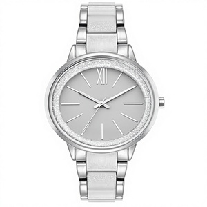 Fabbrica <span class=keywords><strong>di</strong></span> Gioielli ODM OEM, Piccolo MOQ, Logo Personalizzato, Orologio <span class=keywords><strong>da</strong></span> Polso Ecologico con Cassa in Resina Acrilica, Movimento Ronda, Bracciale Moda per Donne - Product Image 3