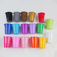 Kacamata Shot Mini PP 2 oz ramah lingkungan grosir warna kustom gelas pesta minum plastik merah sekali pakai bersertifikat BRC BSCI