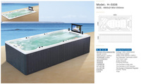 Piscina de Hidromasaje Grande para Exteriores, para 3-6 Adultos, Bañera de Hidromasaje