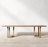 Tables et chaises pliantes d'extérieur en teck modernes pour mariage et événements