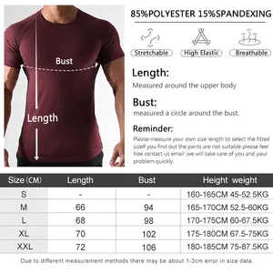 Großhandel Männer Sport Kleidung Kompression Gymwear T-Shirts Benutzer definierte Logo Gym Athletic Shirts für Männer/