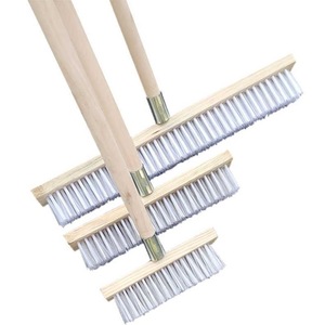 Wooden Floor <b>Brush</b> Steel Wire <b>Long</b> <b>Handle</b> Cleaning Tool For Floor And Car Wash - Product Image 5