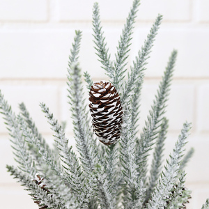 Праздничная вечеринка, домашний декор, рождественские украшения для стола, сосновая шишка, Рождественская елка с основанием из мешковины - Product Image 4