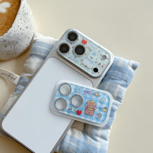 Protezione per Obiettivo Fotocamera in Vetro Temperato con Design Cartoon Invernale e Glitter per Apple <span class=keywords><strong>iPhone</strong></span> 17 Pro Max, Protezione Tutto-in-Uno - Product Image 5