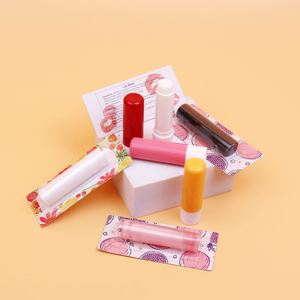 Promotional Gifts Organic Vegan Hydrating Nourishing Lip Balm <b>Sunscreen</b> Exfoliating Moistuize Blister Card Chapstick - Product Image 1