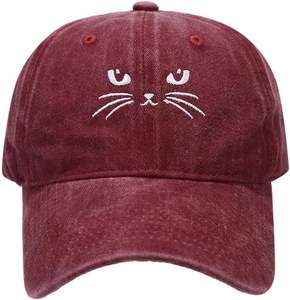 Dandy Unisex moda bordado sombrero Vintage lavado algodón gorra de béisbol ajustable sombreros - Product Image 1