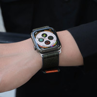 Bracelet de montre en nylon tissé de qualité supérieure pour Apple Watch Series 11 10 Ultra, sangle réglable à boucle et crochet, vente en gros