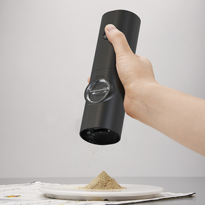 Molinillo de pimienta automático a batería Ecocoffee, Molinillo Eléctrico con luz indicadora, molinillo de grado alimenticio de Metal, sal, pimienta personalizada - Product Image 4