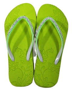 Sparkling Strap Embossed Pe Sole Plain Slippers Wedding <strong>Flip</strong> <strong>Flops</strong> <strong>White</strong> - Product Image 6