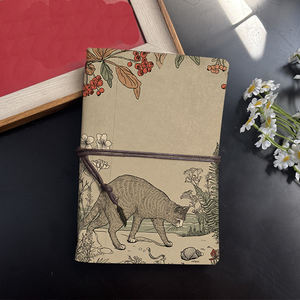 Bloc-notes A6 Bon pour les plans de cours des étudiants en éducation musicale et les notes de pratique d'instruments avec feuilles de chat Baies Fleurs Shel - Product Image 2