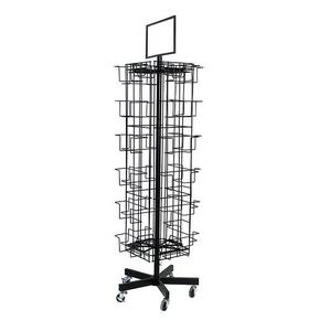 Custom 360 <strong>Rotating</strong> <strong>Display</strong> <strong>Stand</strong> Floor Metal Wire Pocket Greeting Card <strong>Display</strong> <strong>Stand</strong> Postcard <strong>Display</strong> <strong>Stand</strong> - Product Image 2