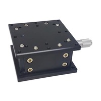 Plataforma Lineal Horizontal LDTSS-J-10VS-60, Eje Z, Mesa de 60x60 mm, Recorrido de 10 mm, Carga de 6 kg, Posicionamiento de Precisión