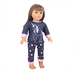Vêtements de poupée licorne pyjamas Fit 18 pouces poupée compagnon de rêve jouet pour enfants - Product Image 5