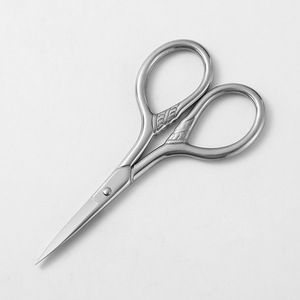 Tijeras de pesca de acero inoxidable, recortador de vello nasal de punta redonda para exteriores, recortador de barba Spartan, recortador de cejas, recortador de barba - Product Image 3