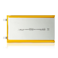 Baterias recarregáveis 3.7v, pilhas com célula única de polímero de lítio, bateria de lipo 8000mah