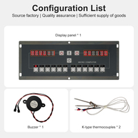 Contrôleur de température de qualité industrielle MK1067 en acier inoxydable 304 et panneau de commande de friteuse en PET, thermostat personnalisé OEM