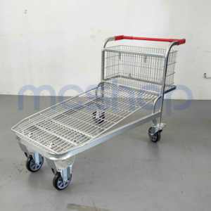 Troli Logistik Baja Industri Supermarket Tugas Berat untuk Gerobak Barang & Troli Gudang - Product Image 1