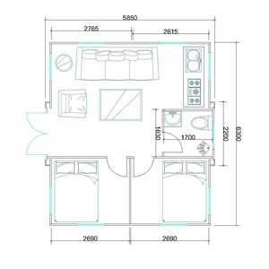 Se alquila Casa <span class=keywords><strong>de</strong></span> 20 pies, plegable y fácil <span class=keywords><strong>de</strong></span> trasladar, casa contenedor ampliable, habitación abuelita, habitación individual, habitación <span class=keywords><strong>de</strong></span> pareja - Product Image 6