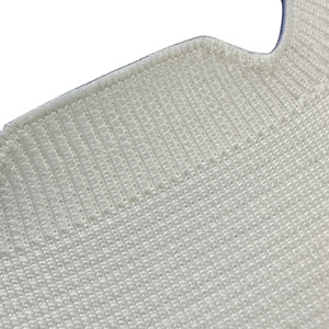 <span class=keywords><strong>Zapato</strong></span> personalizado de punto con mosca, parte superior semiacabada, malla de poliéster transpirable para mujer, plano, sin cordones, informal, deportivo, empeine - Product Image 5