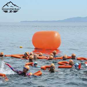 <span class=keywords><strong>Boya</strong></span> de Marcación de Carril de Natación Inflable de PVC con Logotipo Personalizado OEM de Fábrica, Forma de Cilindro, Color Naranja, para Entrenamiento de Carreras en Piscina - Product Image 1