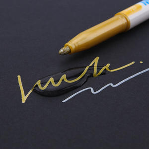 12pcs marqueurs de peinture métallique carte-cadeau d'anniversaire faisant un stylo de couleur métallique - Product Image 4