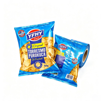 Film d'emballage pour chips de pommes de terre de qualité alimentaire imprimé sur mesure, rouleau de film plastique laminé pour machine d'emballage automatique