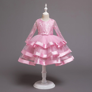 2092 Nueva moda sin mangas Ropa <span class=keywords><strong>Chica</strong></span> Flock Design Alta calidad Niños Vestidos de fiesta Vestidos - Product Image 3
