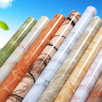 Membrane autocollante en PVC imperméable de couleur carrelage, texture auto-texturée pour une utilisation en cuisine et salle de bain, haute simulation, prix bas