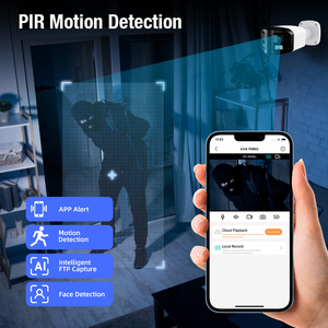 Système NVR KERUI 4CH, caméra POE 4MP 180° °   Caméra réseau grand angle à double objectif, détection humaine et de véhicules, <span class=keywords><strong>surveillance</strong></span> de sécurité à domicile - Product Image 5