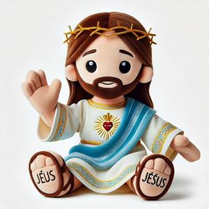 Nuevo Diseño de Muñeco de Peluche Promocional de Dibujos Animados de Jesús, Peluches Personalizados, Juguetes de Muñecos Suaves Cristianos - Product Image 6