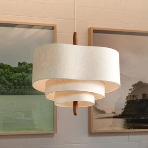 Lustre Antique français pour salle à manger lampes suspendues décoratives lampes suspendues créatives japonaises Wabi Style <span class=keywords><strong>tissu</strong></span> lampes suspendues - Product Image 6