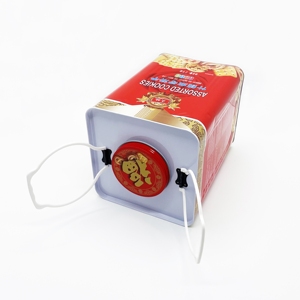 Lacquered Surface 2kg Large Rectangle Food Grade <b>Tin</b> Can for Food Pet Food Cookies Coffee Bean Candy - Product Image 3