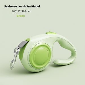 Luxus Custom Nylon Cord Hunde leine 3M Semi-Auto Retract able Adjusta ble Safety Lock Schnell verschluss Modern Western Ribbon für Hunde - Product Image 4