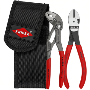Ensemble de pinces Knipex 87 01 150 et 74 01 160 avec poche à outils - Product Image 1