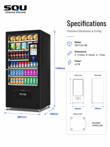 Distributore Automatico Self-Service per Supermercati, Design a Basso Consumo Energetico per l'Esportazione Transfrontaliera di Snack e Bevande - Product Image 2