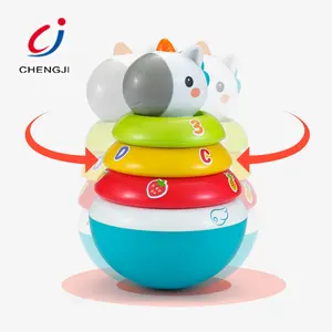 Chengji Kinder Geschenk Cartoon Kunststoff Rasseln Spielzeug Roly Poly Kinderspiel zeug Becher