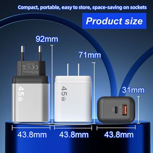 <span class=keywords><strong>Adaptador</strong></span> de Corriente de Carga Rápida AC20W con Carcasa Plateada en Aerosol, 5V2A12W, USB+PD QC3.0 para Teléfonos Móviles Android - Product Image 6