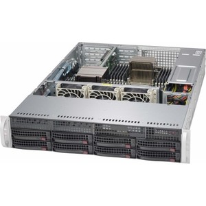 Super <span class=keywords><strong>Micro</strong></span> <span class=keywords><strong>Server</strong></span> 2U 825TQC-R740LPB Servergehäuse 2U Rack 12Gbps 8-Bay Dual Power - Product Image 1