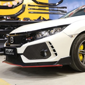 ชุดแต่งรอบคันสำหรับ Honda Civic รุ่นที่ 10 ประกอบด้วย สเกิร์ตหน้า, สเกิร์ตข้าง, กรอบไฟตัดหมอกหน้า, ปลายท่อไอเสียแบบสามท่อ - Product Image 3