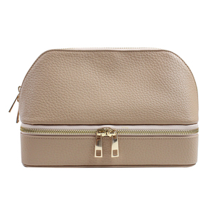 Borsa da viaggio <span class=keywords><strong>in</strong></span> <span class=keywords><strong>pelle</strong></span> sintetica con cerniera cosmetica di grande capacità borsa portatile di <span class=keywords><strong>produzione</strong></span> personalizzata - Product Image 1