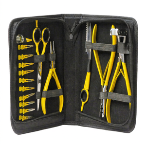 Nouveauté 2023 : Kit d'outils de pose d'extensions capillaires en acier inoxydable de qualité chirurgicale, couleur personnalisée, impression de logo gratuite - Product Image 1