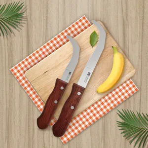 Wood handle 3 inch and 5 inch banana knife